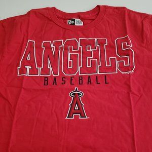 New Era Angels Baseball Men's Tee in Red